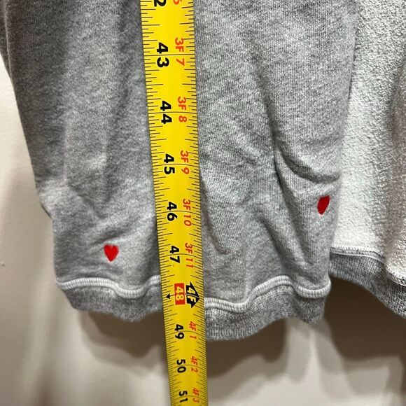 The Great Sleep Gray Robe with Red Hearts size 2/3 - Picture 6 of 10